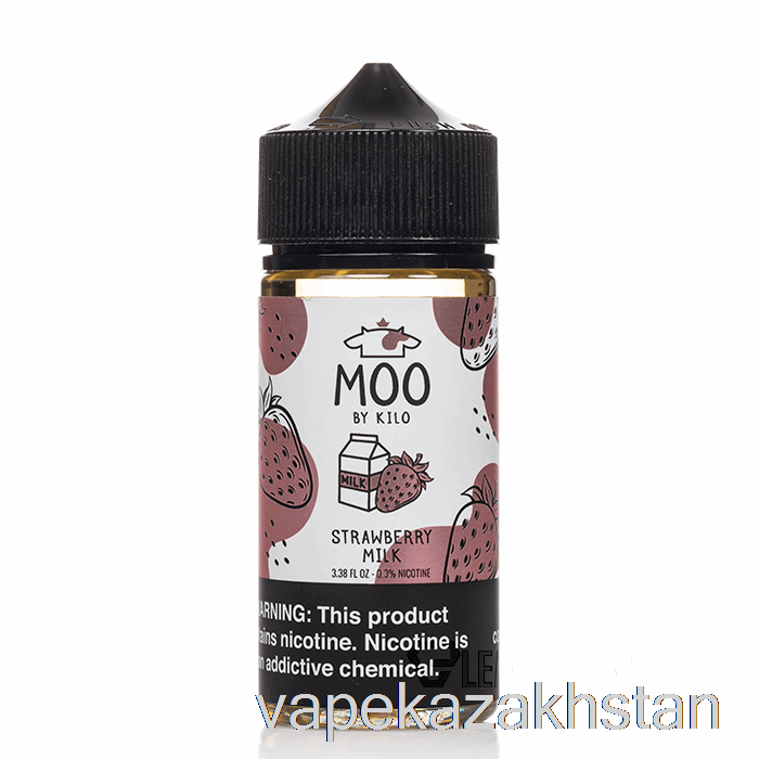 Vape Smoke Strawberry Milk - MOO E-Liquids - 100mL 0mg
